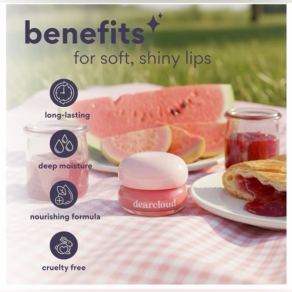 dearcloud Dewy Lip Jam – Hydrating Lip Balm & Gloss - Guava Jam - Picture 4 of 7